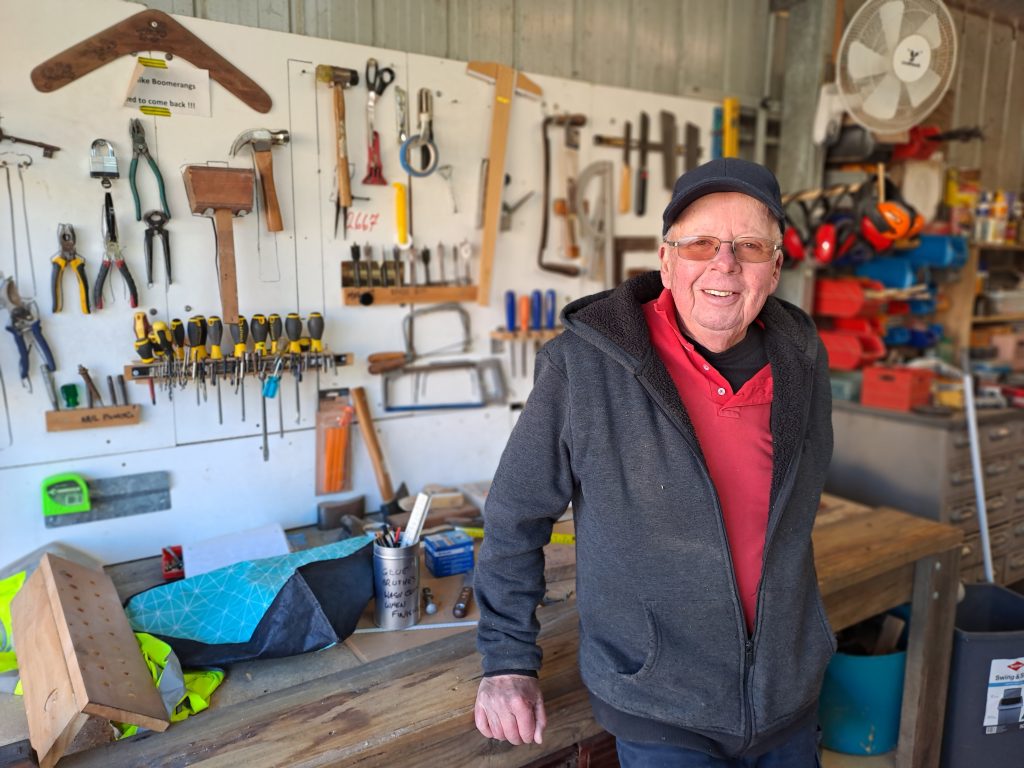 mens Shed Manager Jim Watson