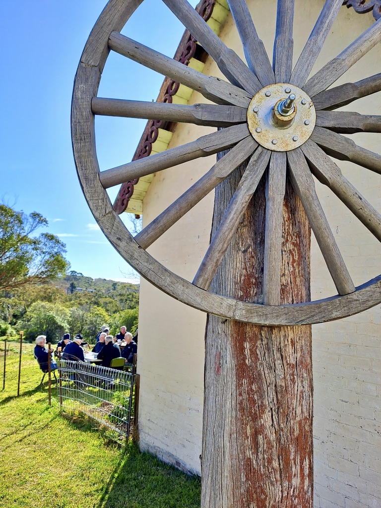 outside the Central Mountains Men's Shed