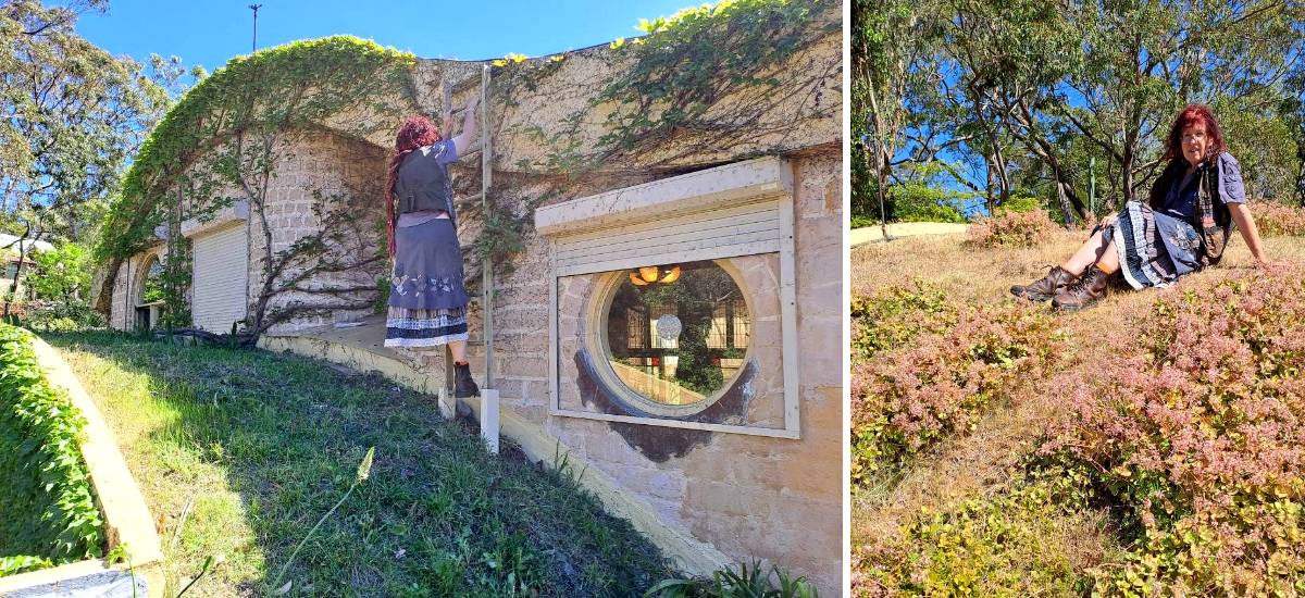 a roof garden in the blue mountains