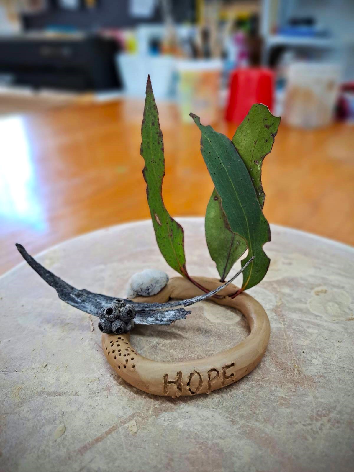 a nature ring as art therapy